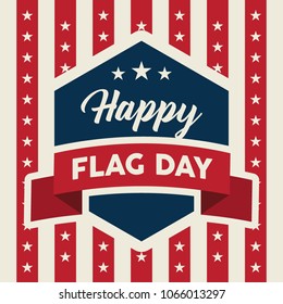 Flag Day Illustration