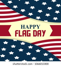 Flag Day Illustration
