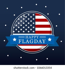 Flag Day Illustration