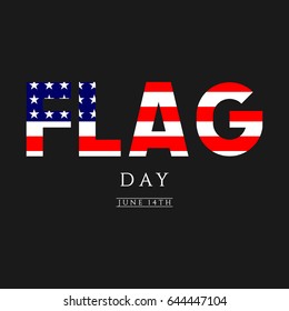 Flag Day Logo Vector Template