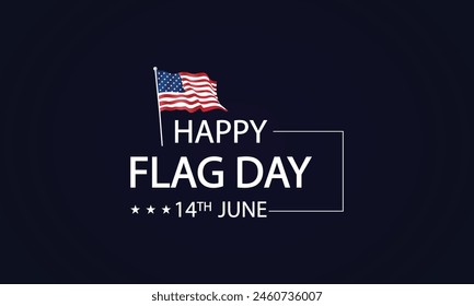 Flag Day Redefined Striking America Flag Illustration in Stylish Text