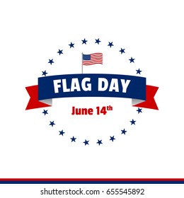 Flag Day of United States of America vector illustration background design. Creative concept for banners, posters and print.