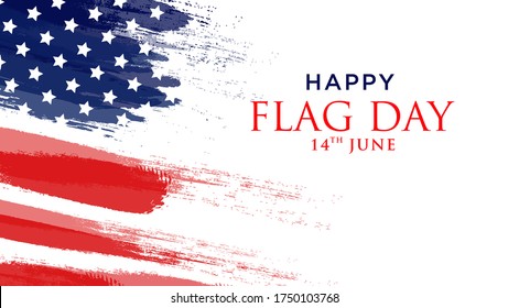 Flag Day in the United States, vector illustration