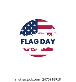 Flag Day in the United States, vector illustration. USA flag day greeting card