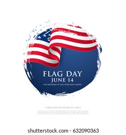 Flag Day in the United States, vector illustration