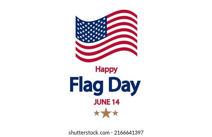 Flag day USA american, vector art illustration.