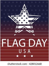 Flag Day Usa Greeting Card Background Stock Vector (Royalty Free ...