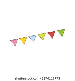 flag decoration icon Ramadan and Islamic Eid