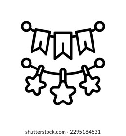 Flaggendekorationssymbol für Ihre Website, Ihr Handy, Ihre Präsentation und Ihr Logo-Design.