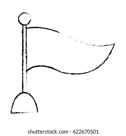 flag decorative empty sketch