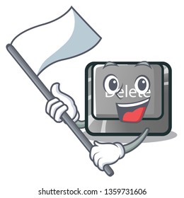 With flag delete button toys in shape cartoon