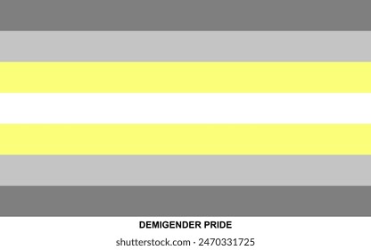Flag of DEMIGENDER PRIDE, DEMIGENDER PRIDE flag