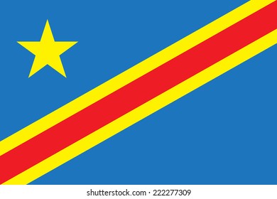 Flag of the Democratic Republic of the Congo