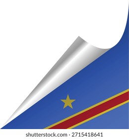Flag of the Democratic Republic of the Congo with a peeling effect.