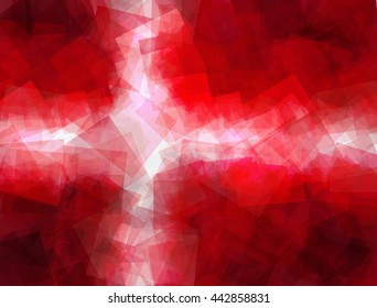 Flag of Denmark (Kingdom of Denmark) in Vector Square Design