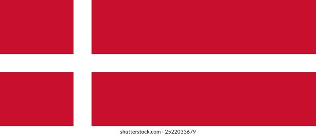 Flag of Denmark, long version, Vector Images