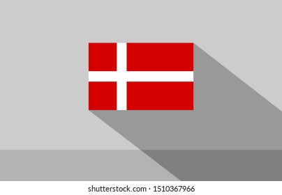 flag of denmark on gray background