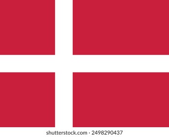 The flag of Denmark, vector design