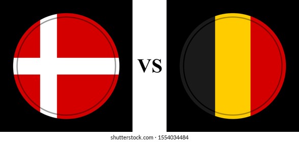 flag of denmark vs belgium