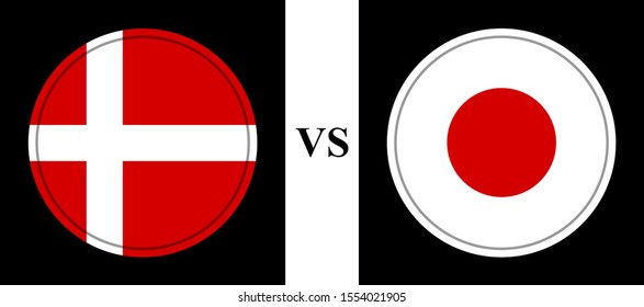 flag of denmark vs japan