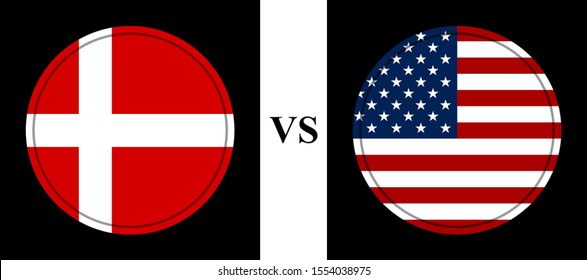 flag of denmark vs united states