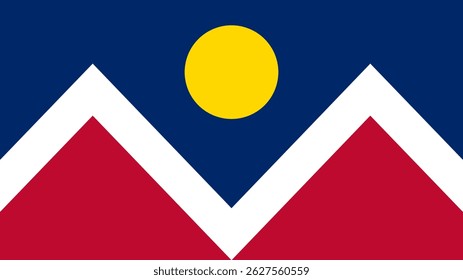 Flag of Denver (Colorado), 16:9 Format, Denver Flag
