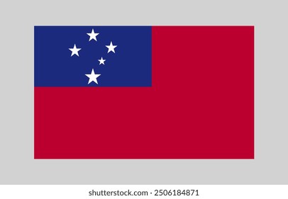 Fahnen-Design des Landes Samoa