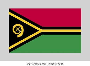 Fahnen-Design des Landes Vanuatu