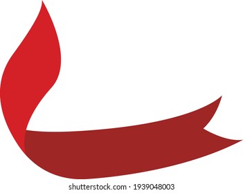 Flag design logo vector stock