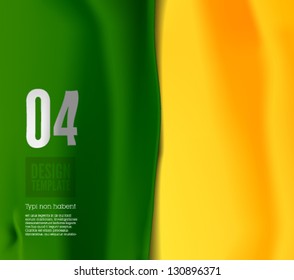 Flag design template/National colors/ Design template useful for graphic design, political propaganda posters / green, yellow/gold