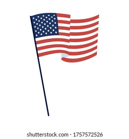 flag design, Usa independence day united states day and national theme Vector illustration