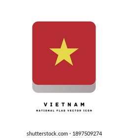 Flag designed like a square icon[Vietnam]