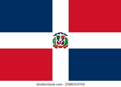 Flag of Dominican Republic, 3:2 Format, Dominican Republic Flag	