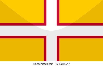 la bandera de dorset es brillante.
