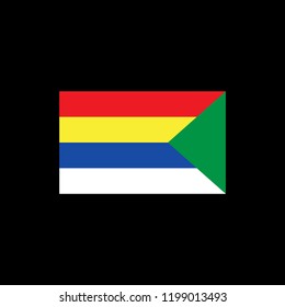 Flag of Druze. Vector illustration.