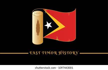 flag of east timor