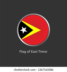 Flag of East Timor - vector illustration