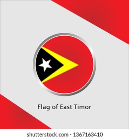 Flag of East Timor - vector illustration