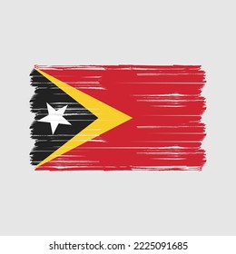 Flag of East Timor vector illustration