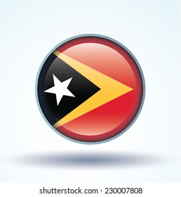 Flag of East Timor, vector illustration