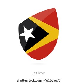 Flag of East Timor. Vector Illustration.