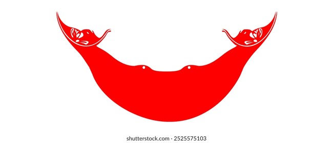 Flag of Easter Island, long version, Vector Images