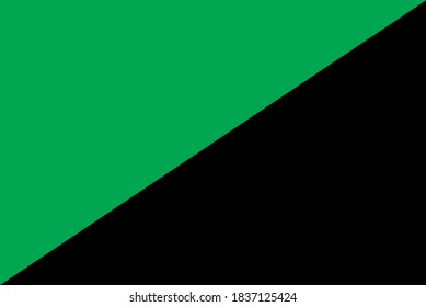 The flag of Eco-Anarchism vector . A symbol of green anarchism vector. the flag of green anarchism