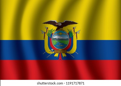 Flag of Ecuador. Ecuador Icon vector illustration eps10.
