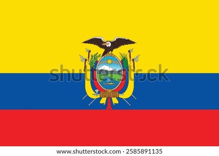 flag of ecuador logo vector