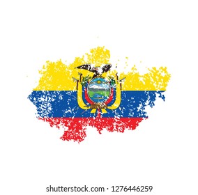 Flag Ecuador of the old state