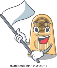 With flag egg slicer above the cartoon table