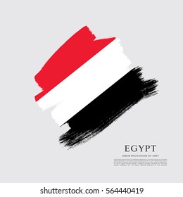Flag of Egypt, brush stroke background