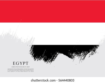 Flag of Egypt, brush stroke background