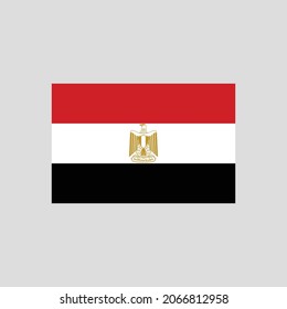 Flag of Egypt color line element. Vector element for web page, mobile app, promo.  UI UX GUI design element. 